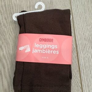 Gymboree Girls' Brown Ribbed Leggings